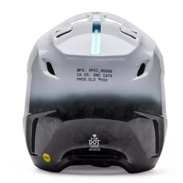 Casque FOX V3 RS GHOST Blanc Noir