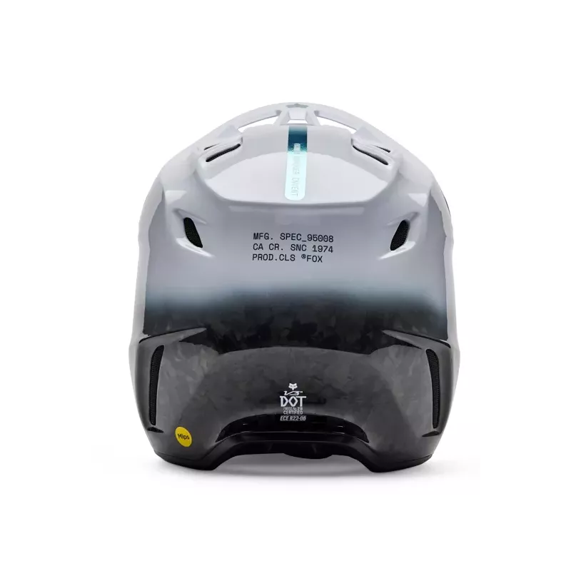 Casque FOX V3 RS GHOST Blanc Noir