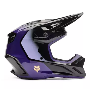 Casque FOX V3 Violet Noir
