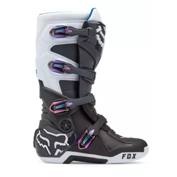 Bottes Fox Motion Blanc et Noir attachent anodisée