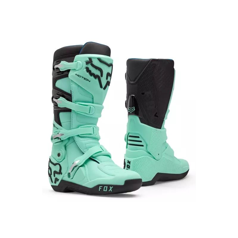 Bottes Motocross Fox Motion Cyan