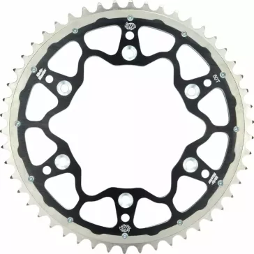 copie de Couronne double Fusion alu / acier MOTOMASTER Noir YZ/F