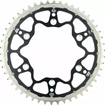 Couronne double Fusion alu / acier MOTOMASTER Noir YZ/F