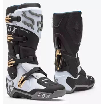 Bottes FOX INSTINCT Noir Blanc OR
