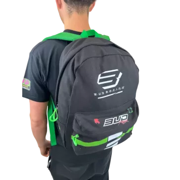 Sac à dos School Bud Racing Team NOIR/VERT