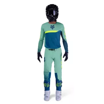 Tenue Fox FLEXAIR FRACTURE Bleu Vert Jaune