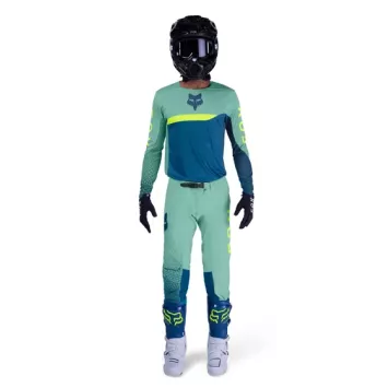 Tenue Fox FLEXAIR FRACTURE Bleu Vert Jaune