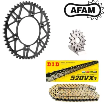 Kit chaine YAMAHA AFAM / DID 250 YZ 03-25 et 450 YZF 01-25