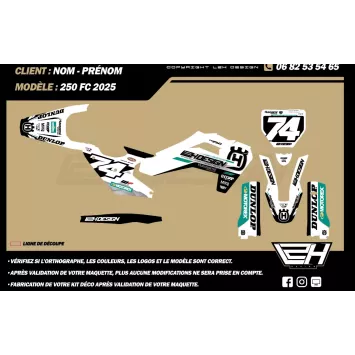 Kit déco semi-perso L2H Husqvarna – Gamme 01 23-26