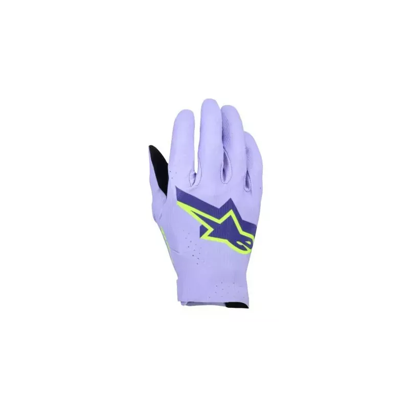 Gants Alpinestars Supertech MX Lavande Fluo Jaune