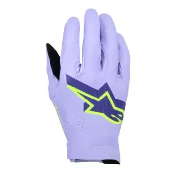 Gants Alpinestars Supertech MX Lavande Fluo Jaune