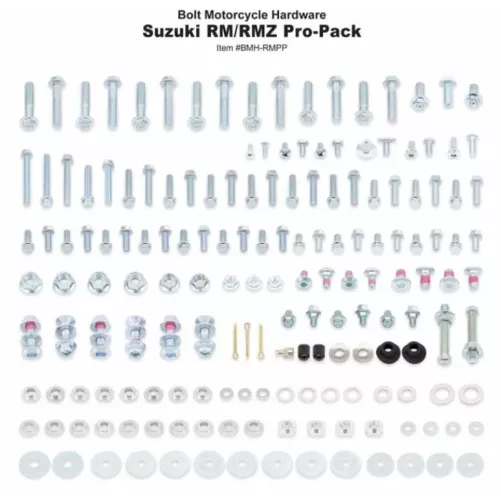 Kit visserie plastiques BOLT Suzuki 125 & 250 RM 78-08