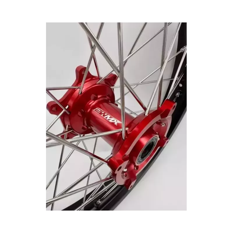 Paire de roues 2WMX CRF 14-25 Moyeux rouge Cercle noir