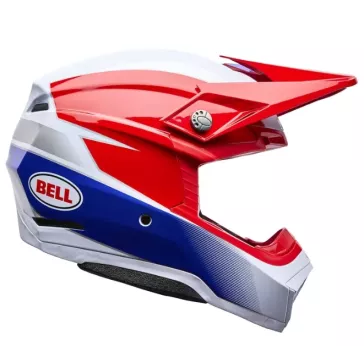Casque BELL Moto-10 Mips -Bleu / blanc / Rouge 2026