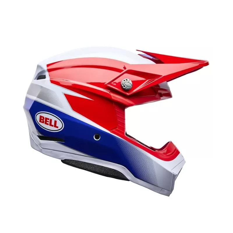 Casque BELL Moto-10 Mips -Bleu / blanc / Rouge 2026