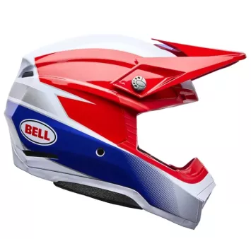 Casque BELL Moto-10 Mips -Bleu / blanc / Rouge 2026