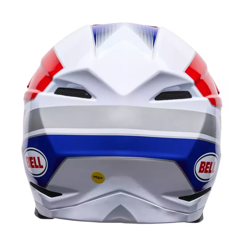 Casque BELL Moto-10 Mips -Bleu / blanc / Rouge 2026