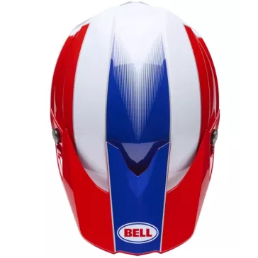 Casque BELL Moto-10 Mips -Bleu / blanc / Rouge 2026