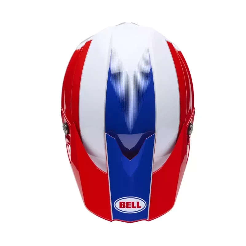 Casque BELL Moto-10 Mips -Bleu / blanc / Rouge 2026 Casque BELL Moto-10 Mips -Bleu / blanc / Rouge 2026