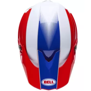 Casque BELL Moto-10 Mips -Bleu / blanc / Rouge 2026