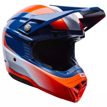 Casque BELL Moto-10 Mips - Orange / Bleu 2026