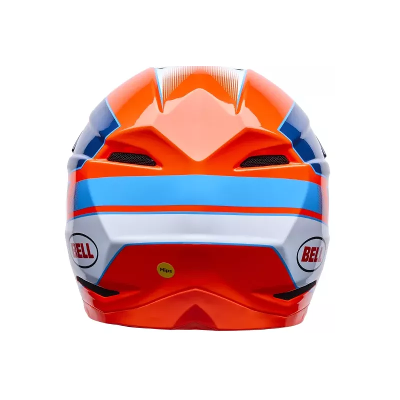 Casque BELL Moto-10 Mips - Orange / Bleu 2026