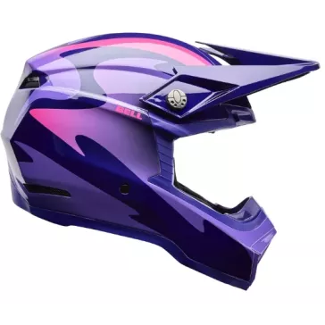 Casque BELL Moto-10 Mips - Fluid Viloet - Rose 2026