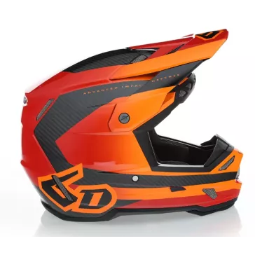 Casque 6D ATR-3 Pure - Orange Rouge 2026