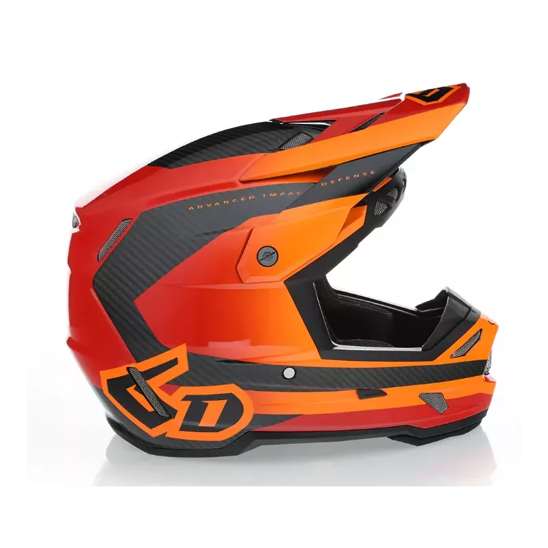 Casque 6D ATR-3 Pure - Orange Rouge 2026