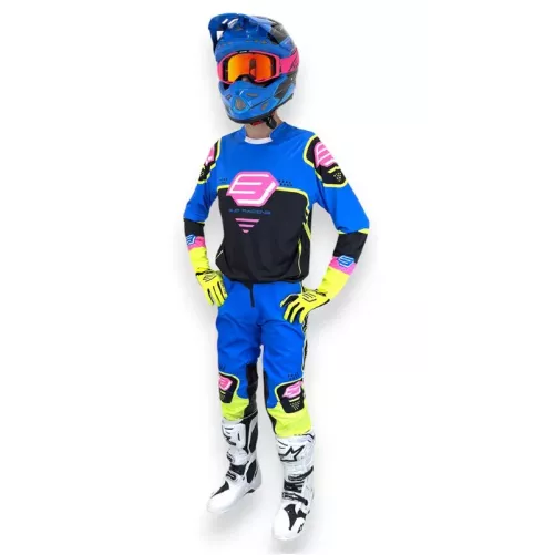 TENUE BUD racing Soldier Bleu Noir Rose Jaune 2026