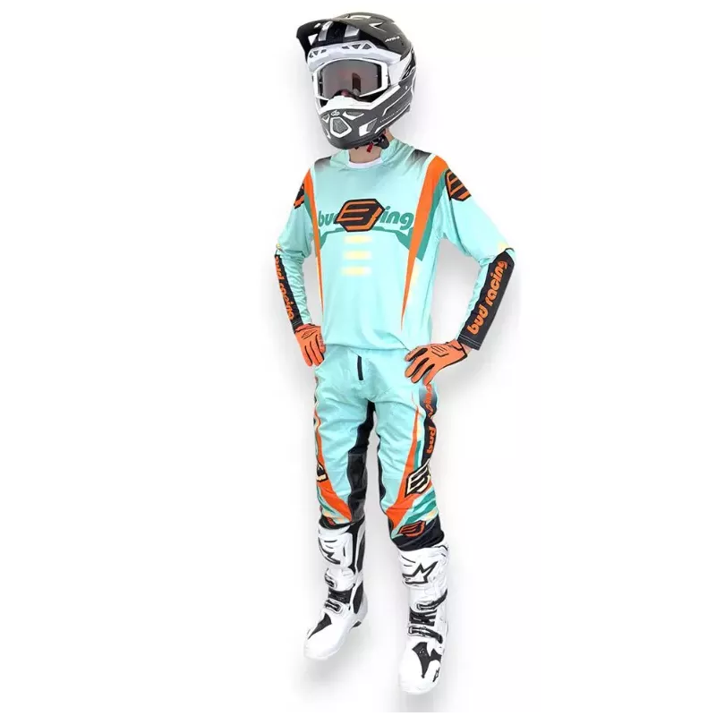 TENUE BUD racing Champion's Bleu Pastel Pêche 2026