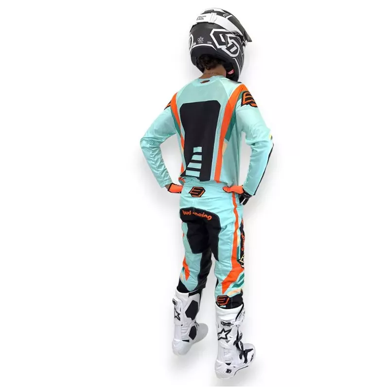 TENUE BUD racing Champion's Bleu Pastel Pêche 2026