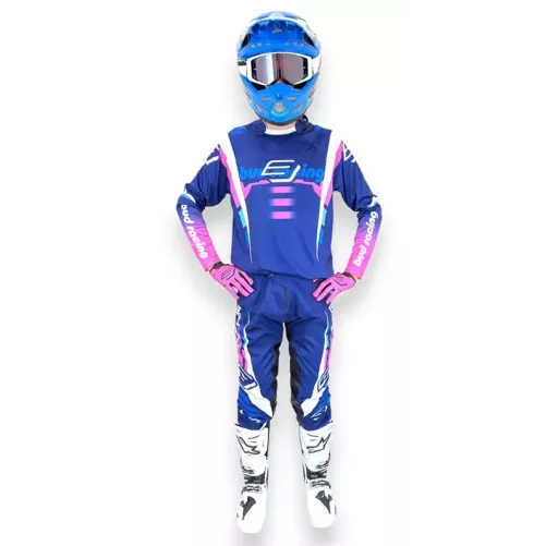 TENUE BUD racing Champion's Bleu Marine Bleu Clair Rose 2026
