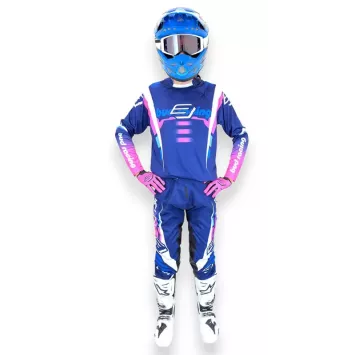 TENUE BUD racing Champion's Bleu Marine Bleu Clair Rose 2026