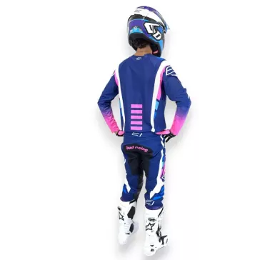 TENUE BUD racing Champion's Bleu Marine Bleu Clair Rose 2026