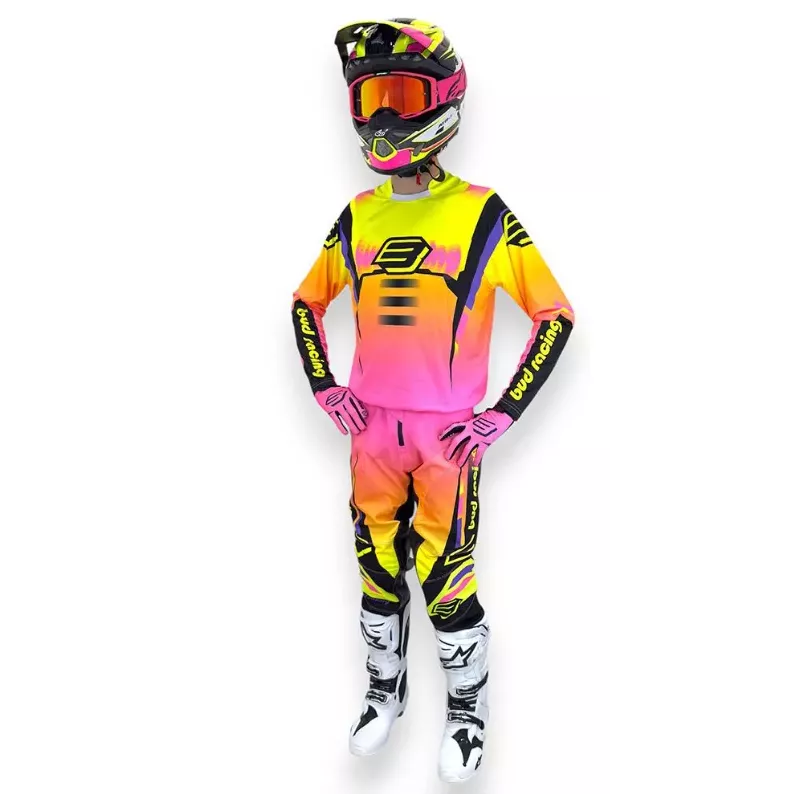 TENUE BUD racing Champion's Jaune Rose Noir 2026