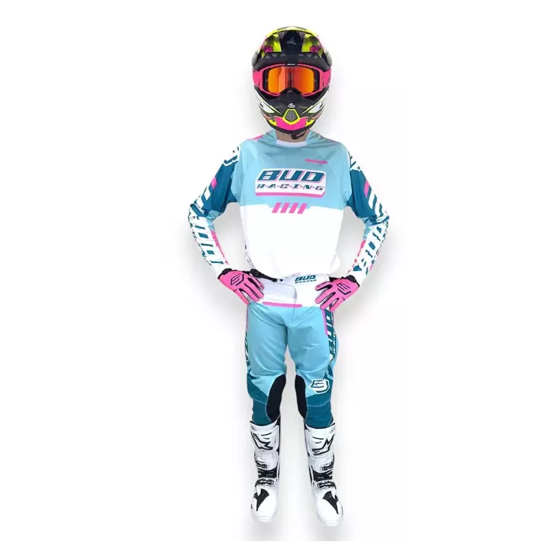 TENUE BUD racing Turquoise Blanc 2026