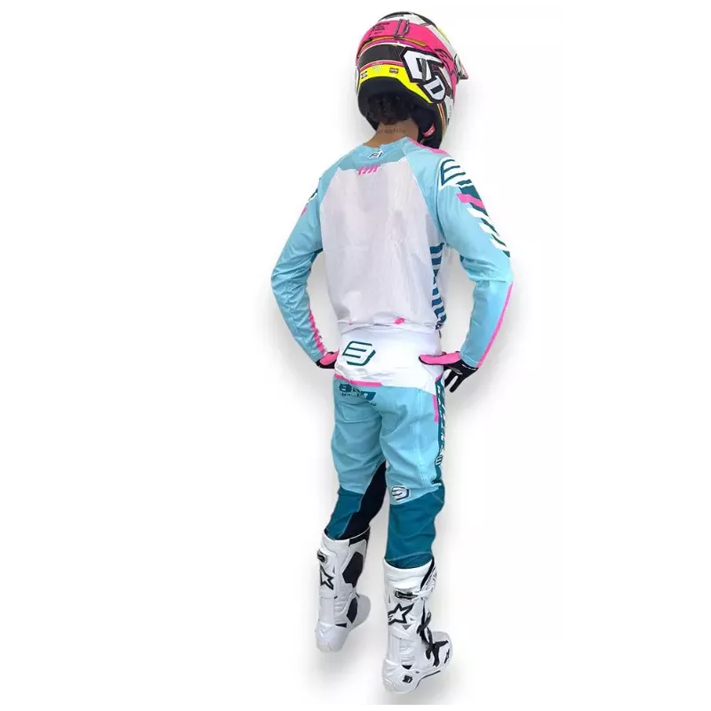 TENUE BUD racing Turquoise Blanc 2026