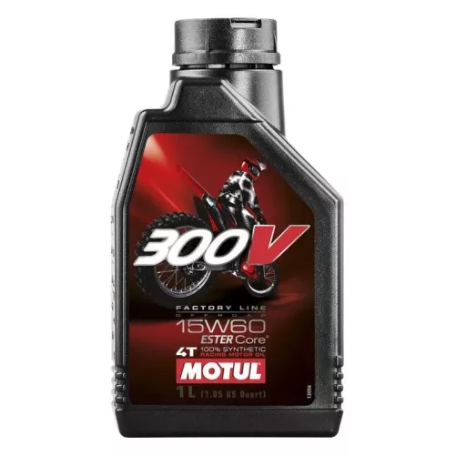 Huile Motul 300V 15W60 Factory Line – 100% synthèse 1L