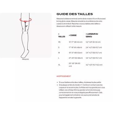 Genouillères orthèse MOBIUS X8 Blanc / jaune fluo