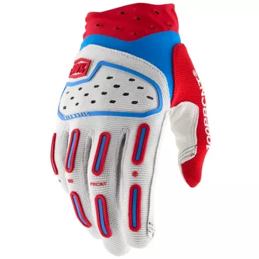 Gants 100% AIRMATIC Patriot Bleu-Blanc-Rouge 2026