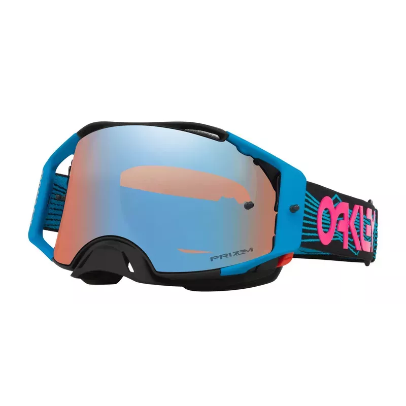 Masque Oakley Airbrake MX Blue Wired avec écran Prizm Sapphire Iridium