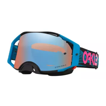 Masque Oakley Airbrake MX Blue Wired avec écran Prizm Sapphire Iridium