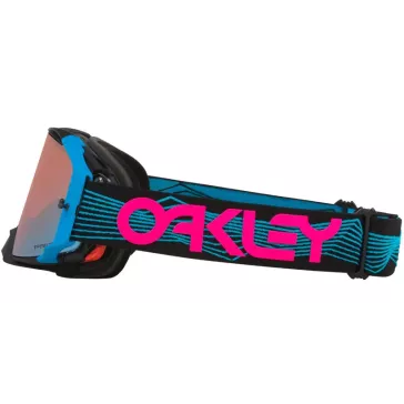 Masque Oakley Airbrake MX Blue Wired avec écran Prizm Sapphire Iridium