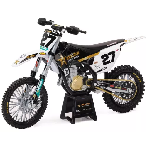 Moto miniature Husqvarna 450 FC Rockstar de M. Stewart, au 1/12°