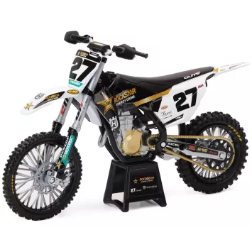 Moto miniature Husqvarna 450 FC Rockstar de M. Stewart, au 1/12°