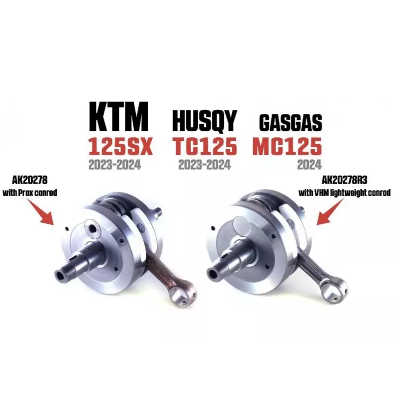Vilebrequin complet VHM KTM 125 SX 23-26, 125 TC 23-26