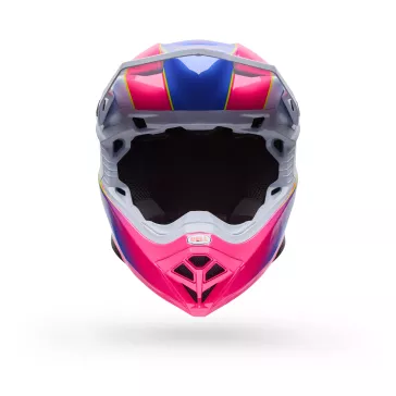 Casque BELL Moto-10 Mips Falcon - Rose Bleu Jaune 2026