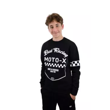 Sweat Crewneck BUD Moto X Noir
