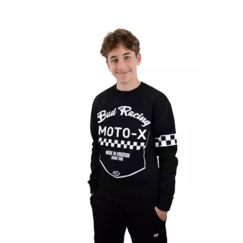 Sweat Crewneck BUD Moto X Noir